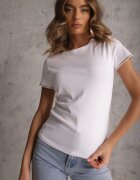 elsa.m by may T-shirt alb din bumbac decorat cu zirconii Kallochis