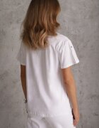 elsa.m by may Tricou Alb cu Zirconii în Diverse Culori Varcia
