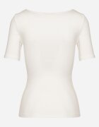 elsa.m by may Tricou Alb Din bumbac Reiat Cu nasturi Florvivi