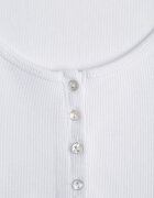 elsa.m by may Tricou Alb Din bumbac Reiat Cu nasturi Florvivi