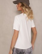 elsa.m by may Tricou Casual Alb din Vascoză Arisanda