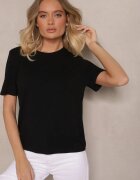 elsa.m by may Tricou Casual Negru din Viscoză Arisanda