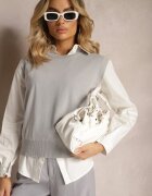 elsa.m by may Vestă Gri cu Cămașă clasică Nellamira