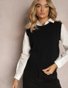 elsa.m by may Vestă Neagră cu Cămașă Clasică Nellamira