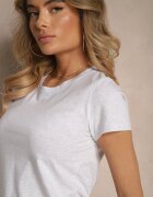 emt Tricou din bumbac Gri deschis Tip Basic Olionis