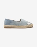  Espadrile Albastru deschis cu Vârf Decorativ pe Talpă Împletită Effiel