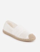 Espadrile Albe cu partea superioară împletită până la gleznă Mokosa