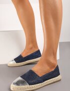  Espadrile Granat cu Vârf Decorativ pe Talpă Împletită Effiel