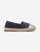  Espadrile Granat cu Vârf Decorativ pe Talpă Împletită Effiel