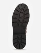 fashion&bella Botine biker cu talpă cu profil și panou elastic decorate cu dungi cu cataramă Serilla Maro