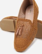 fashion belle Mocasini Maro din plasă cu franjuri Adenda