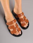 fashion Papuci Maro Decorate Cu Decupaje Fenelissa