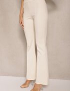 fashion Set De costum Bej Bluză tip spaniolă și Pantaloni evazați Silkio