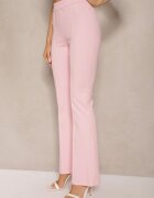 fashion Set Roz Top Bandeau cu Bască și Pantaloni tip Flare Vilkio