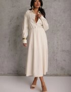 fashion station Fustă midi Bej deschis Cloche cu croială clasică Namettia