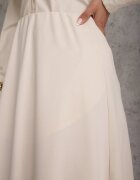 fashion station Fustă midi Bej deschis Cloche cu croială clasică Namettia