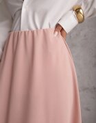 fashion station Fustă Roz deschis Midi Evazată cu croială clasică Namettia