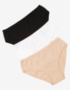 finella Chiloți din bumbac Multicolori Set de 3 în Stil Clasic Fezian