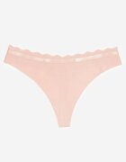 finella Chiloți string Roze Striate din bumbac Tesivia