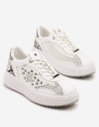 fiori&spinc Sneakers Albi Decorați cu o Stea și Nituri Zeloti