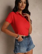 fruit of the loom Tricou polo de bumbac roșu Arsenllia