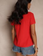 fruit of the loom Tricou polo de bumbac roșu Arsenllia