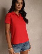 fruit of the loom Tricou polo de bumbac roșu Arsenllia