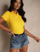fruit of the loom Tricou polo Galben Din bumbac Arsenllia