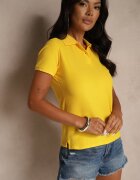 fruit of the loom Tricou polo Galben Din bumbac Arsenllia