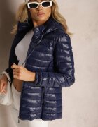  Geacă matlasată bleumarin cu glugă detașabilă Telianna