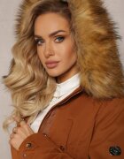  Geacă Parka Maro Căptușită cu Glugă și Căptușeală Detașabilă Okava