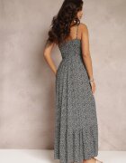 generation Rochie Neagră Cloche cu elastic în talie Konasia