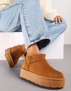  Ghete de zăpadă Maro Scurte slip-on cu Platformă Arkelia