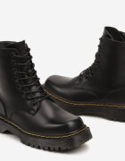  Ghete Negre Șiretate Căptușite cu platformă în stil workers Crecca