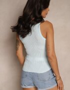 giorgia Top Albastru Cu dungi Basic Donellin