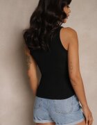 giorgia Top Basic Striat Negru Donellin
