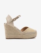 givana Sandale Aurii cu Pană tip Espadrile Decorate cu Împletitură Akiora