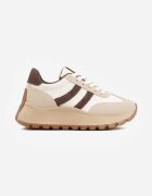 givana Sneakers cu platformă cu model geometric Tillia Maro