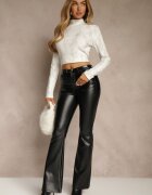 glo-story Bluză Albă Încrețită Longsleeve cu semi-golf Ralinda
