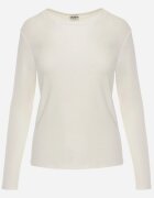 glo-story Bluză Basic cu fason tip longsleeve cu căptușeală ușoară Kuarta Albă
