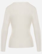 glo-story Bluză Basic cu fason tip longsleeve cu căptușeală ușoară Kuarta Albă