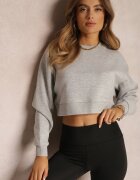 glo-story Bluză Gri Oversize Khadimat