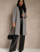 glo-story Cardigan Deschis Casual Gri Felltusa
