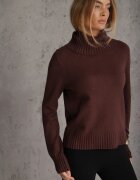 glo-story Cu guler înalt casual decorat cu manșete în dungi Ambera Bej Maro