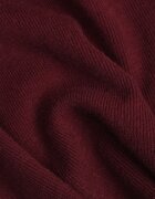 glo-story Cu guler înalt minimalist cu textură ribată Larim Bordo