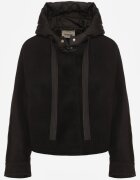 glo-story Geacă Neagră tip liliac de tranziție cu glugă Amiree