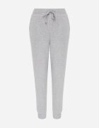 glo-story Pantaloni jogger casual de trening din bumbac cu căptușeală interioară Citria Gri deschis