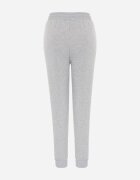 glo-story Pantaloni jogger casual de trening din bumbac cu căptușeală interioară Citria Gri deschis