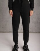 glo-story Pantaloni jogger casual de trening din bumbac cu căptușeală interioară Citria Negri