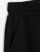 glo-story Pantaloni jogger casual de trening din bumbac cu căptușeală interioară Citria Negri